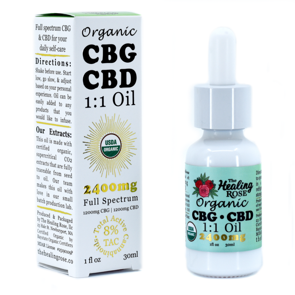 2400mg CBG+CBD 1:1 Oil (Full Spectrum) - The Healing Rose